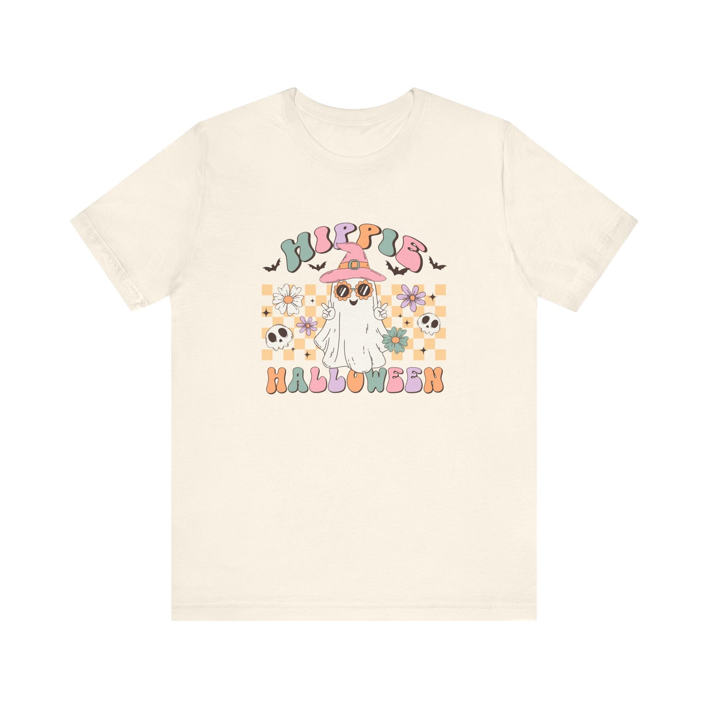 Hippie Halloween: Retro Ghost Bella Canvas T-shirt