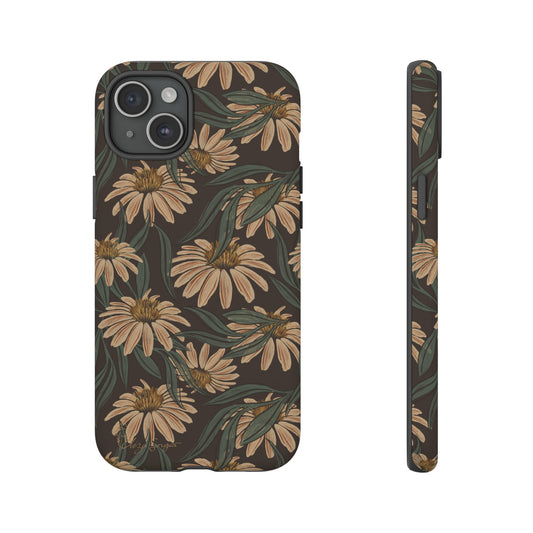 Meadows in Bloom: Boho Meadows Daisy iPhone Tough Protective Cover. A picturesque fusion of Flowers, Boho, and floral daisies in a Western design. Compatible with iPhone 15, 14, 13, XS, XR Pro/Max/Mini/P/Plus. Embrace Nature's Beauty with Style and Durability. #ElizaSinger #PhoneCase #BohoFloral
