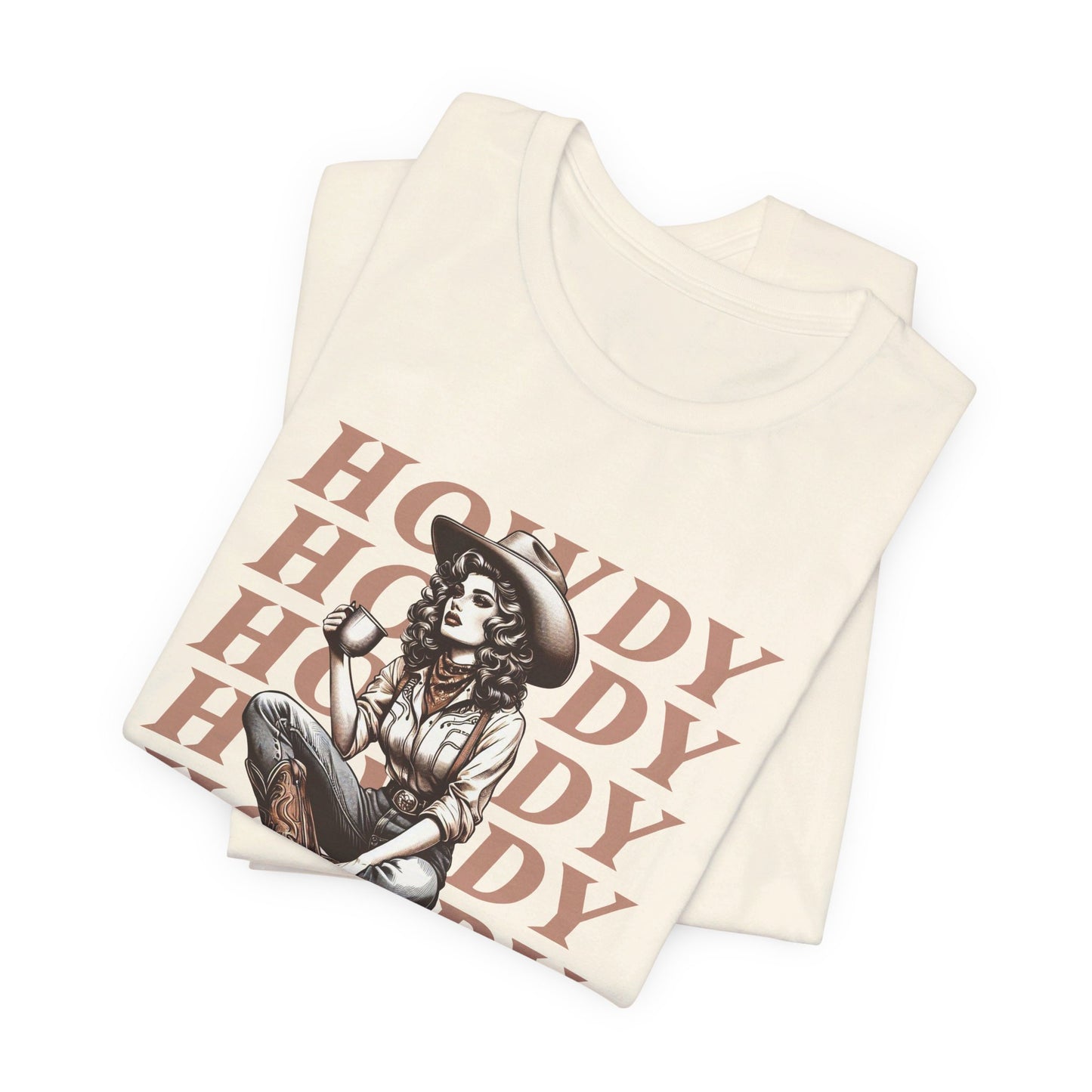 Howdy Honey: Vintage Cowgirl Bella Canvas T-shirt