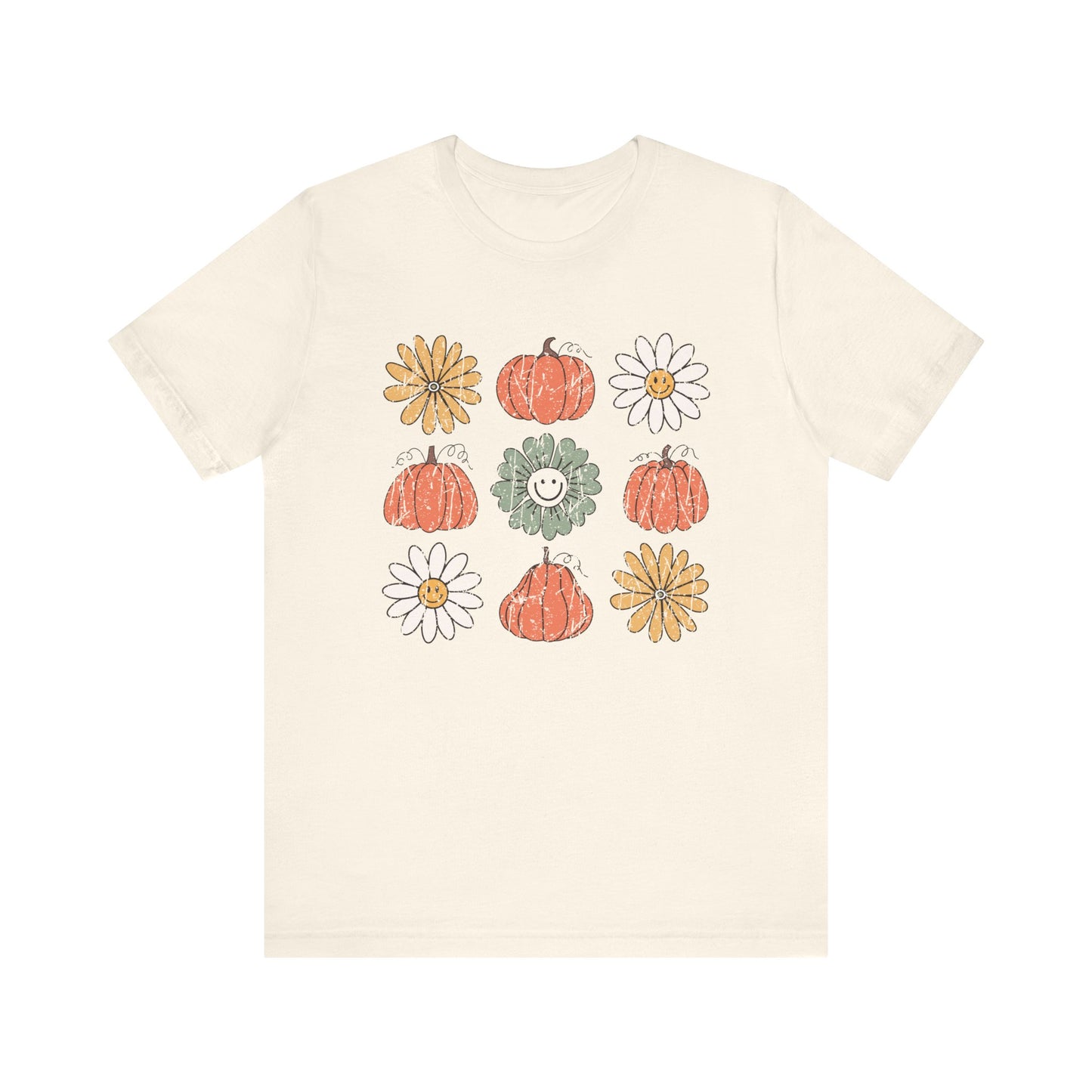 Daisy Pumpkin Patch: Halloween Bella Canvas T-shirt