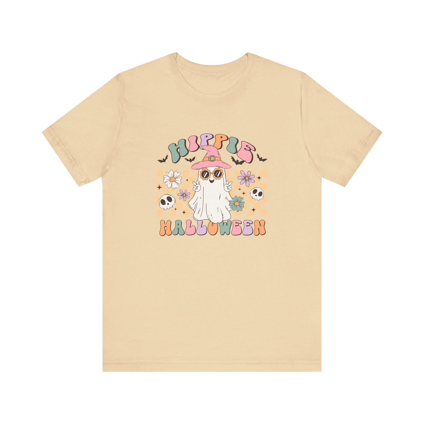 Hippie Halloween: Retro Ghost Bella Canvas T-shirt