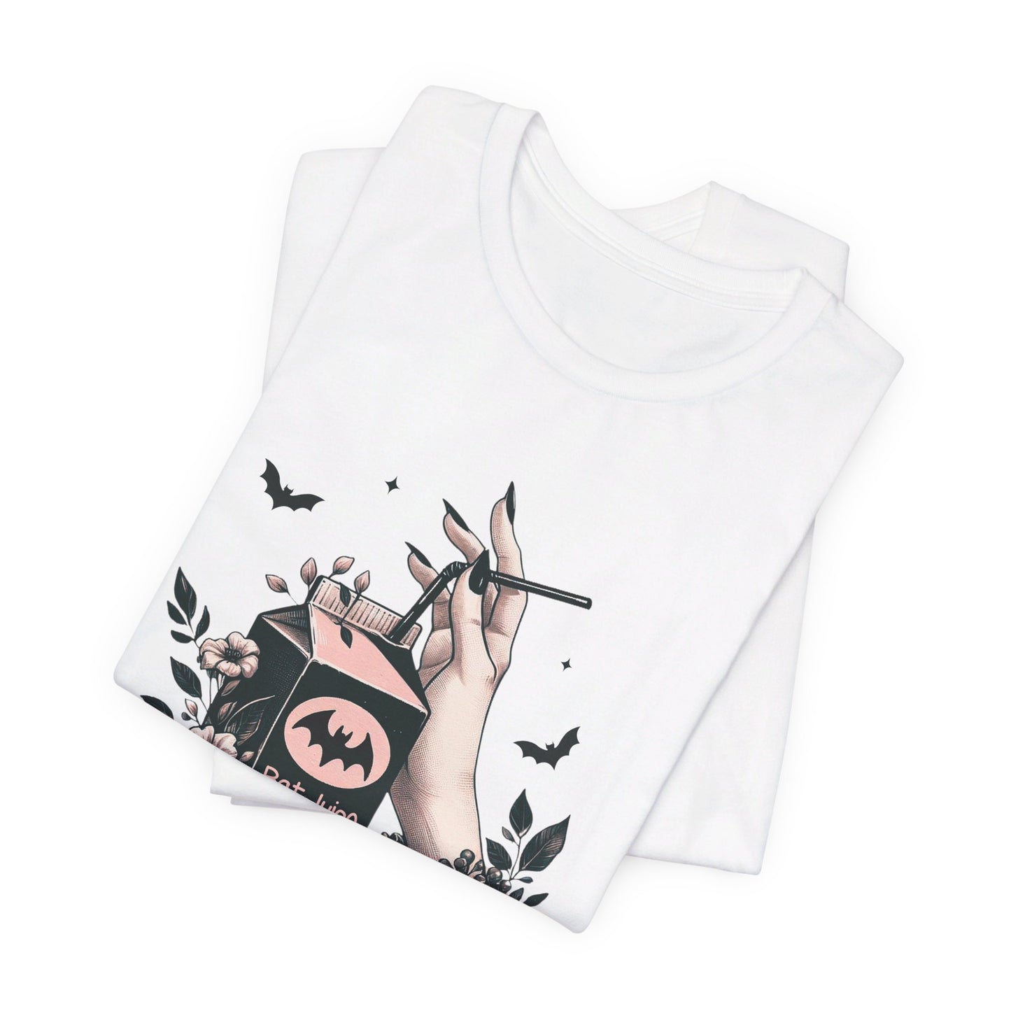 Bat Juice: Halloween Bella Canvas T-shirt with Hand and Tulle