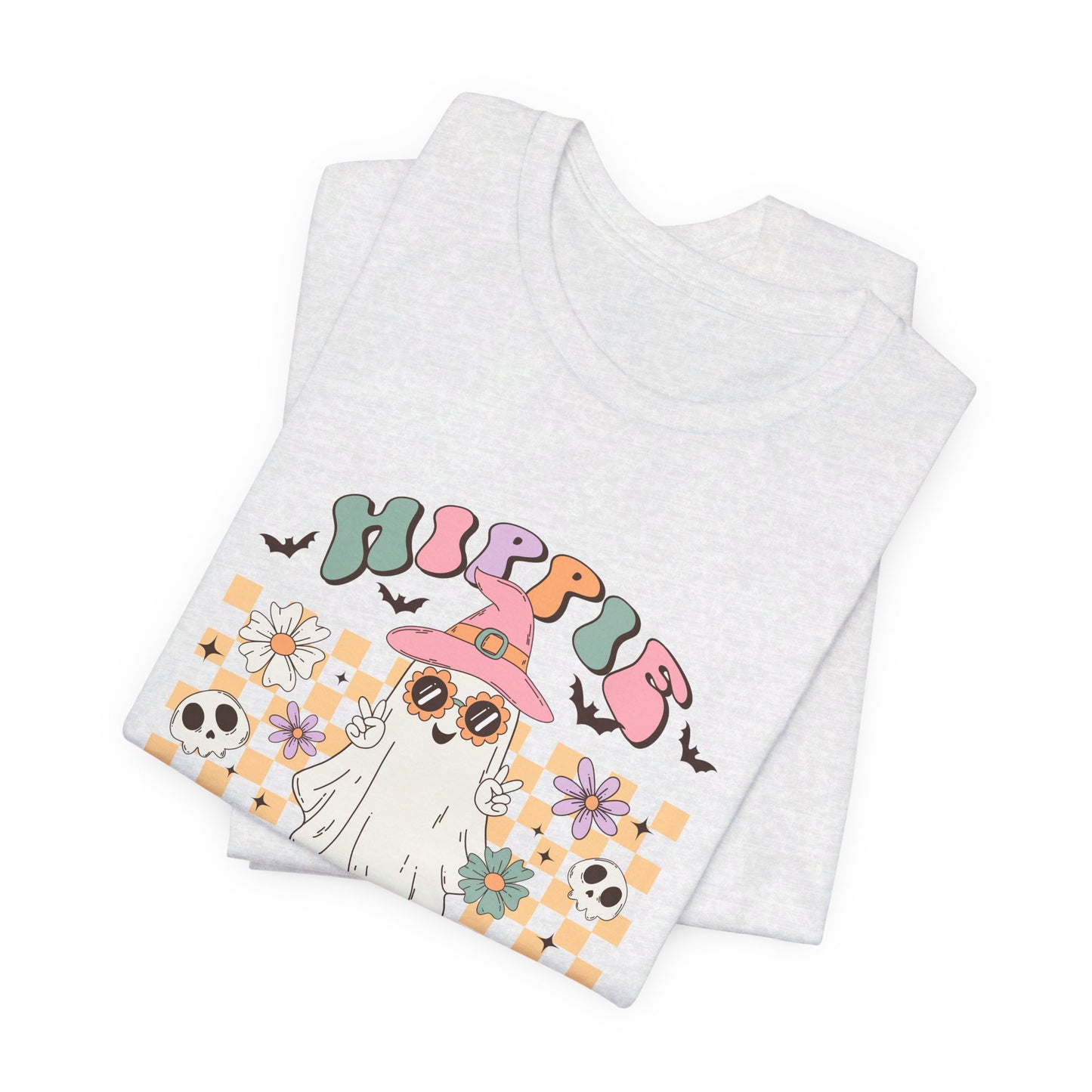 Hippie Halloween: Retro Ghost Bella Canvas T-shirt