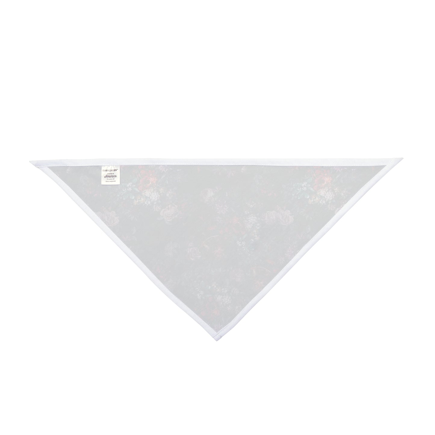 Take your pup on a journey through a Moody English Garden with our Dog Bandana/Wild Rag. Muted English garden style flowers in rich colors on a dark background create an elegant and sophisticated look. Crafted from soft-spun polyester, this wild rag ensures comfort and style. Also available for humans, exclusively at Eliza Singer. 