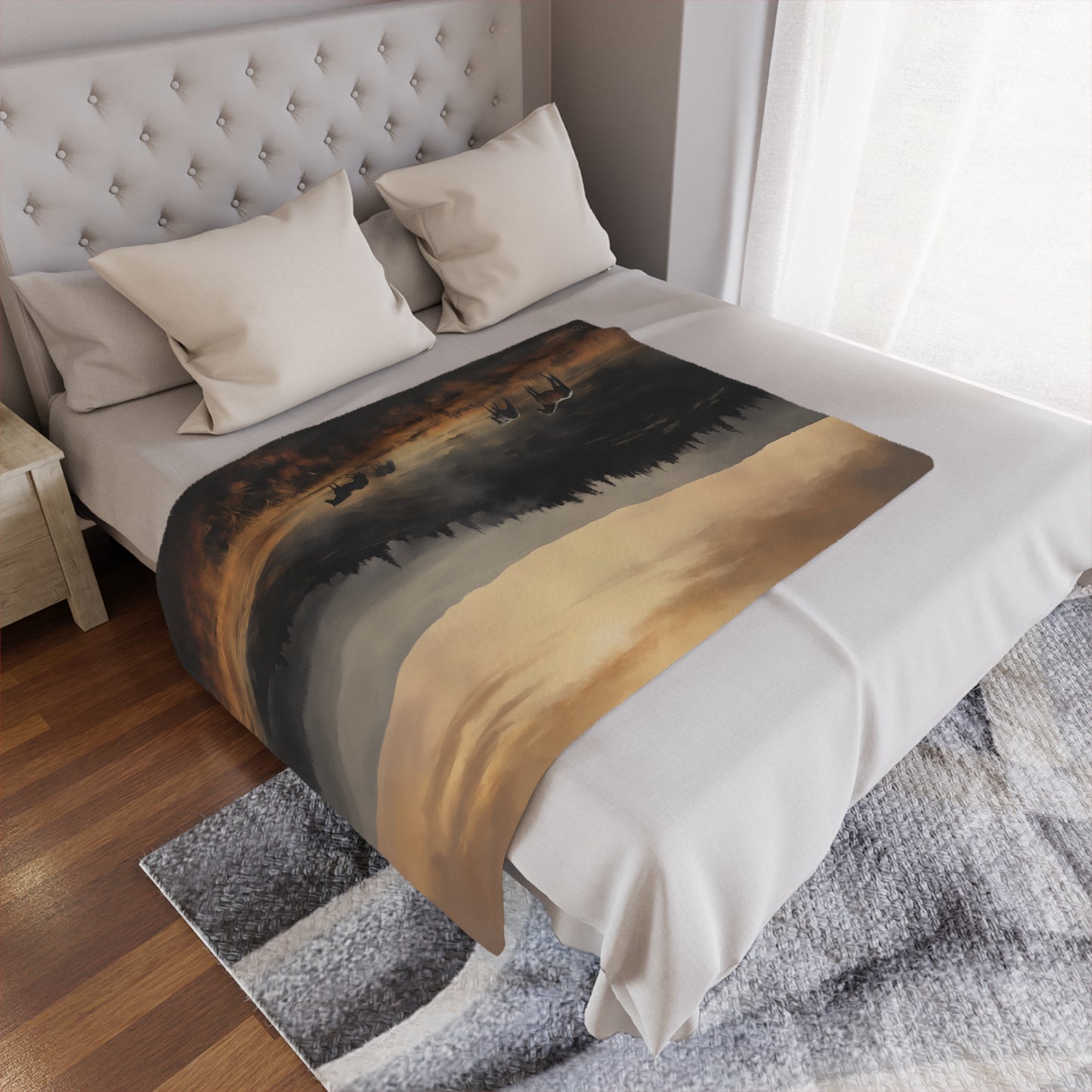Sunset Grazing Minky Blanket