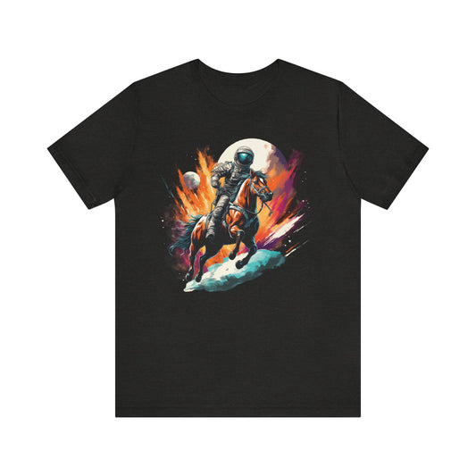 Astronaut Cowboy in Space: Colorful Bella Canvas T-shirt