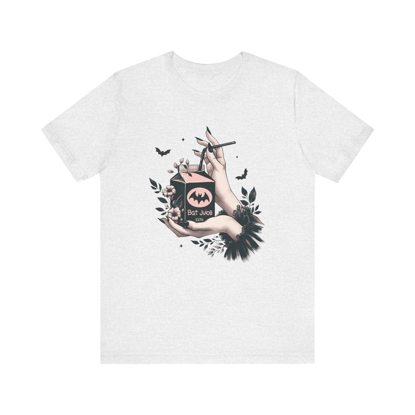 Bat Juice: Halloween Bella Canvas T-shirt with Hand and Tulle