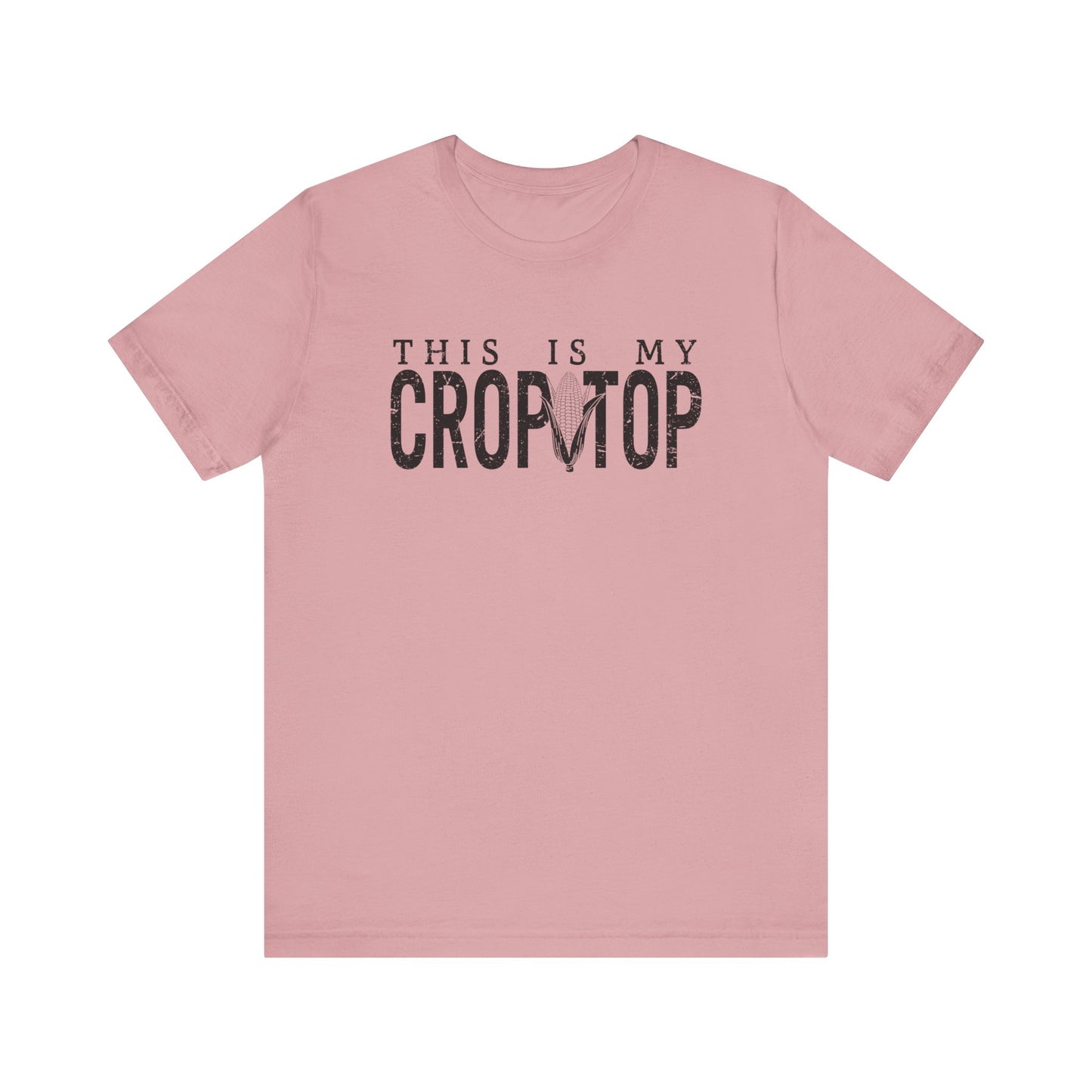 Corn Crop: Bella Canvas T-shirt with Corn Head and Slogan
