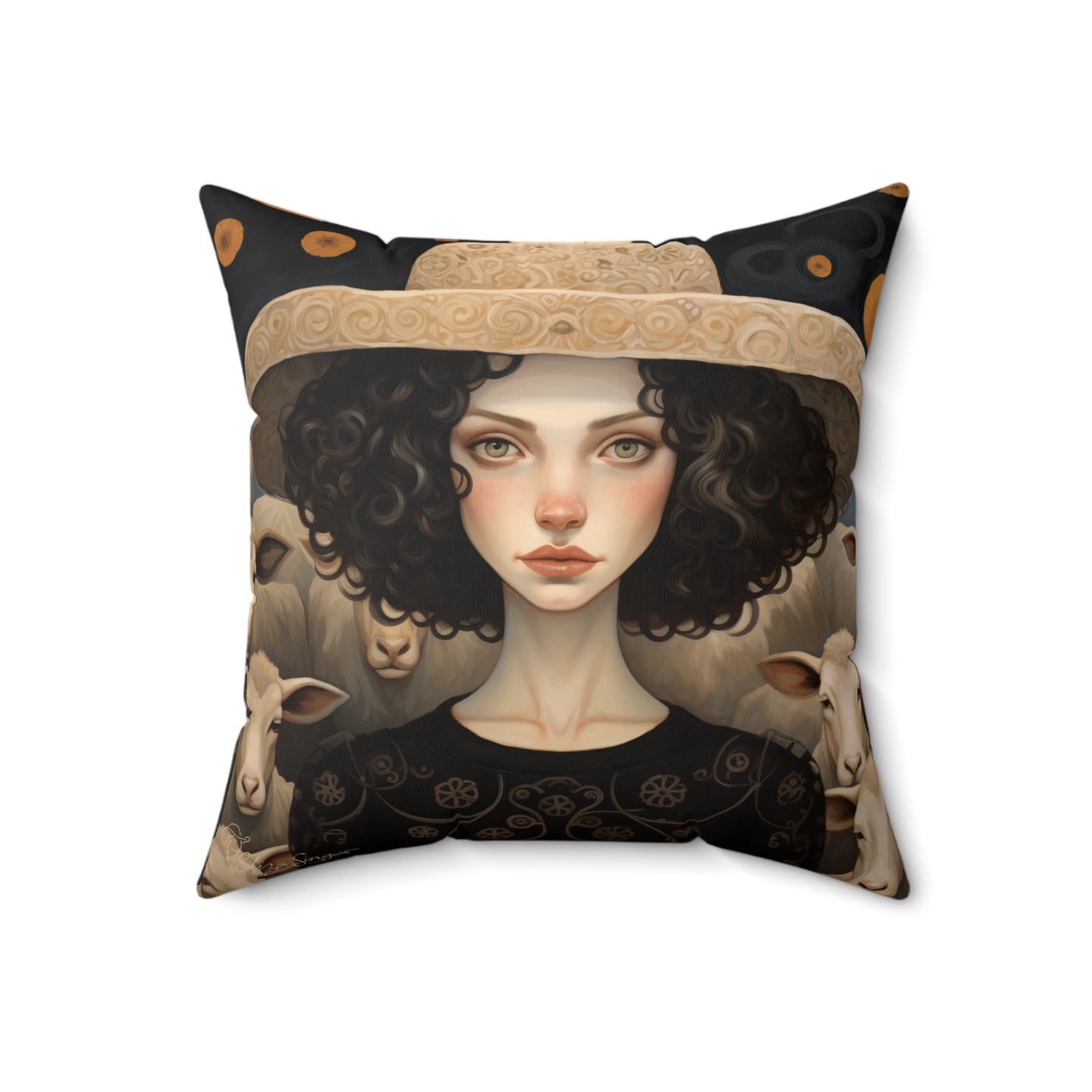 Inspiring Iris Indoor pillow