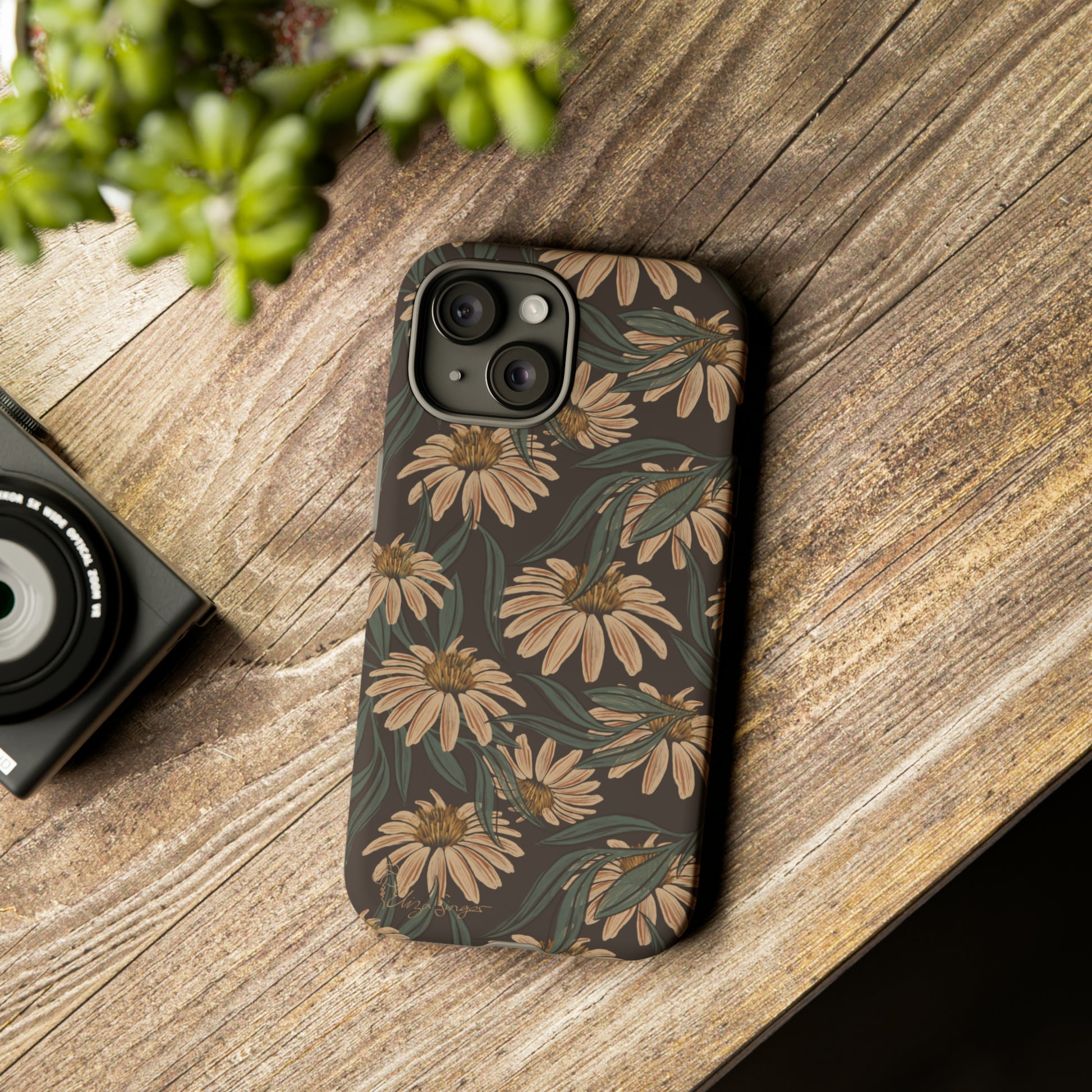 Meadows in Bloom: Boho Meadows Daisy iPhone Tough Protective Cover. A picturesque fusion of Flowers, Boho, and floral daisies in a Western design. Compatible with iPhone 15, 14, 13, XS, XR Pro/Max/Mini/P/Plus. Embrace Nature's Beauty with Style and Durability. #ElizaSinger #PhoneCase #BohoFloral