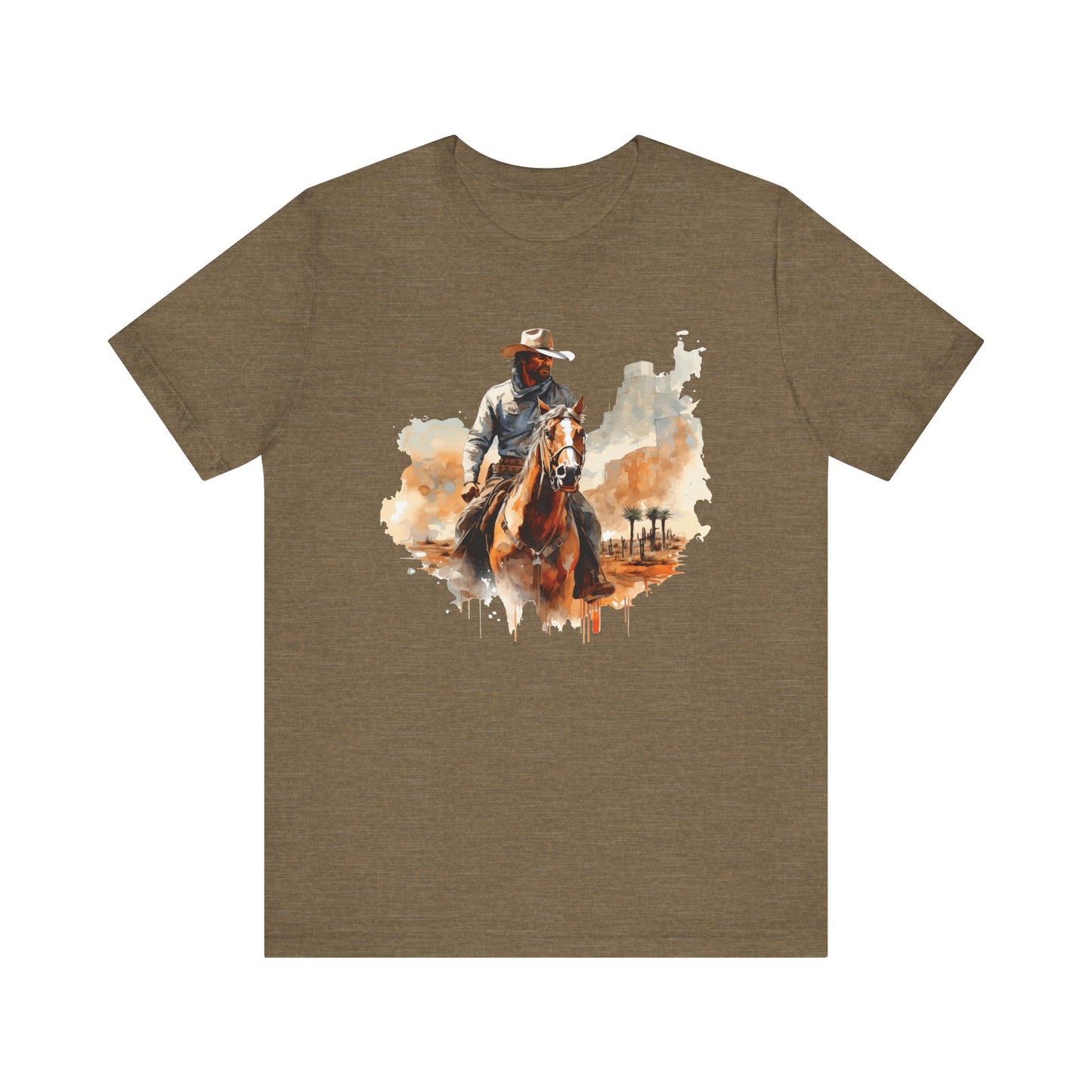 Lone Ranger: Bella Canvas T-shirt with Cowboy in Desert