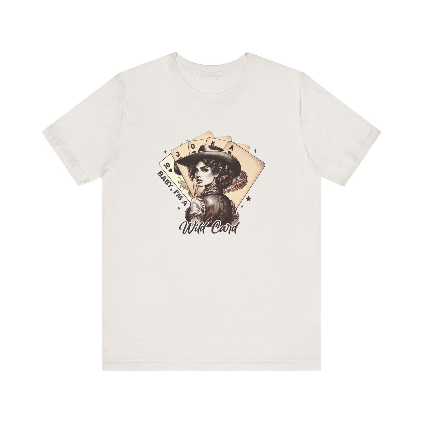 Wild Card: Bella Canvas T-shirt with Vintage Cowgirl
