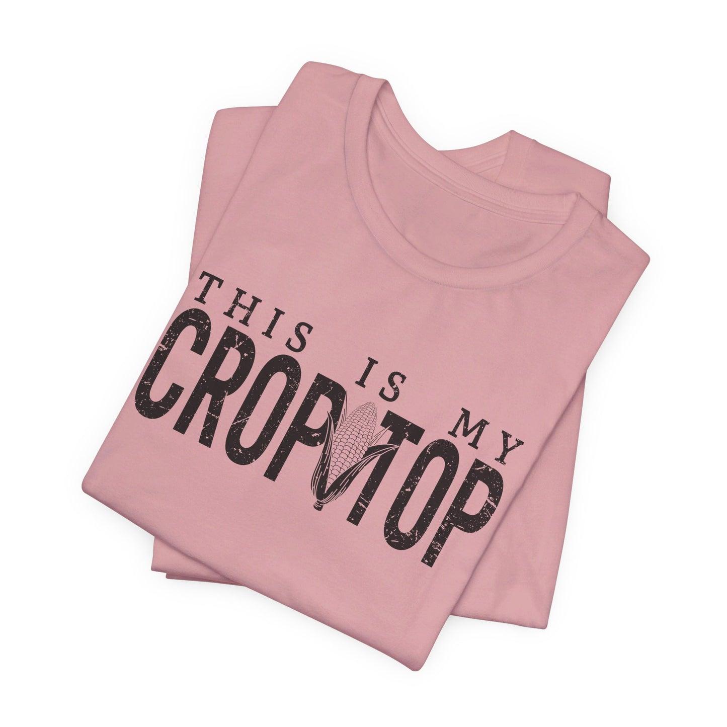 Corn Crop: Bella Canvas T-shirt with Corn Head and Slogan