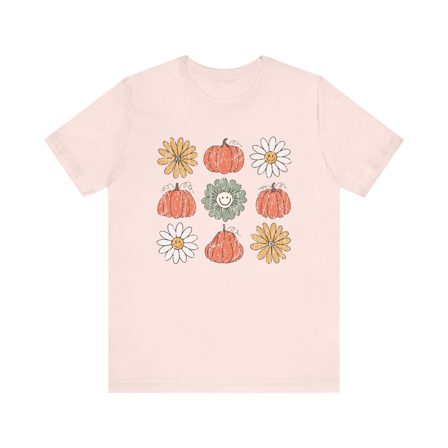Daisy Pumpkin Patch: Halloween Bella Canvas T-shirt