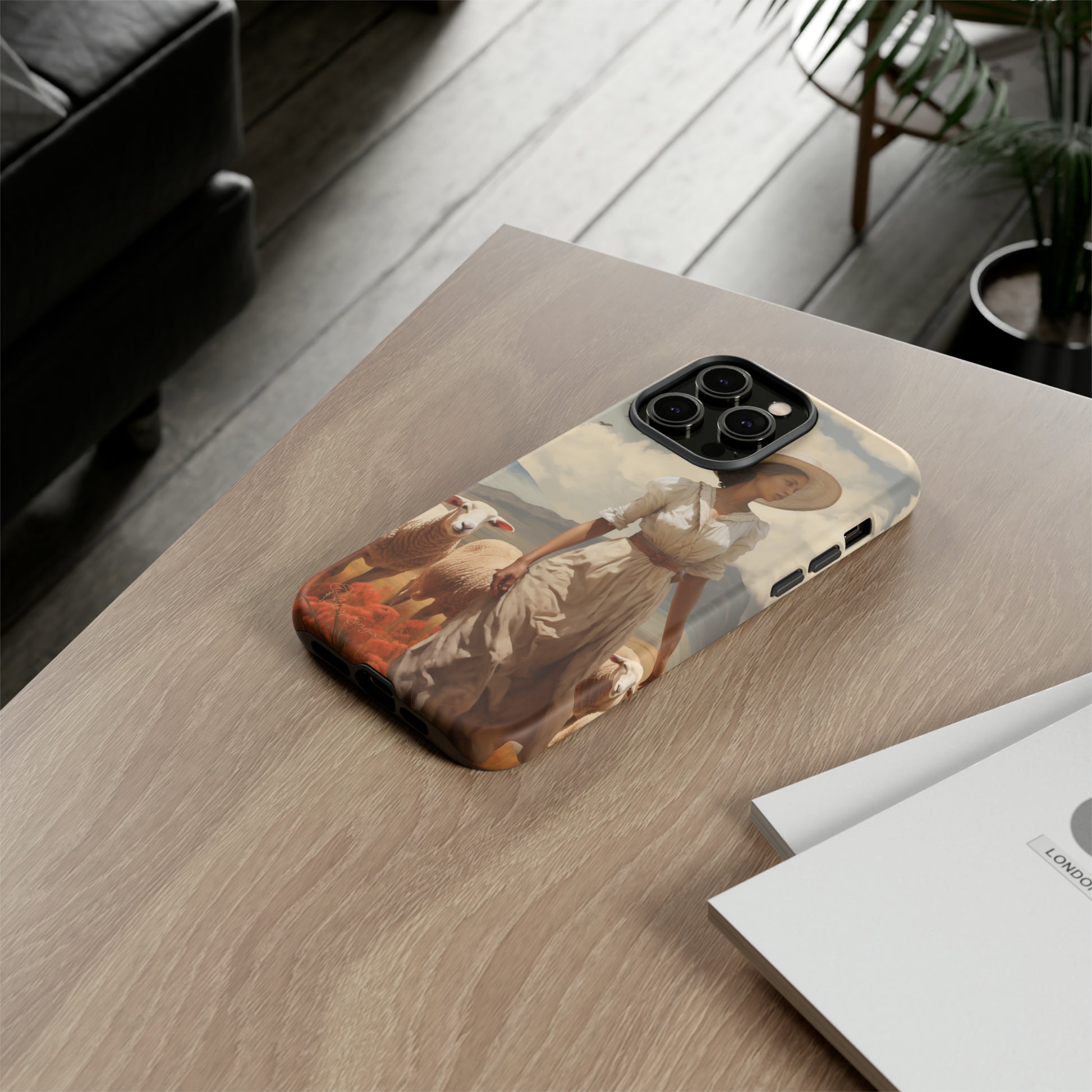 Misty Prairie Wanderer: Elevate your Tough Western Cell Phone Case with a captivating twist. This edition offers a misty take on the vintage painted design, providing a unique and enchanting touch. Experience the allure of the unknown. #ElizaSinger #PhoneCase #VintageDesign