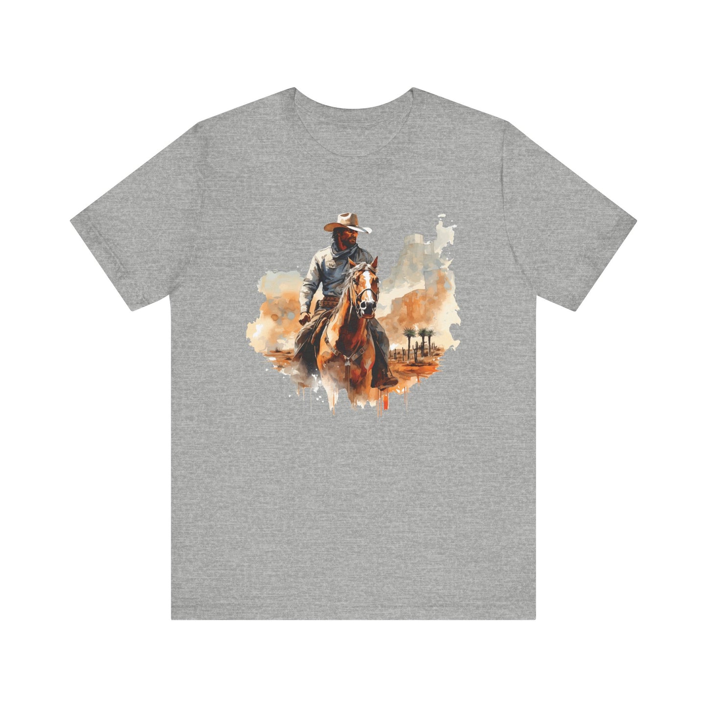Lone Ranger: Bella Canvas T-shirt with Cowboy in Desert