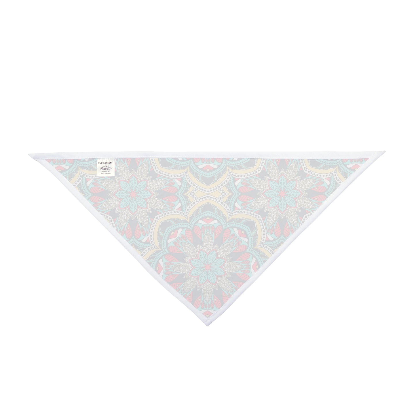 Introducing our Mandala Majesty Dog Bandana/Wild Rag - a perfect blend of western aesthetics with vibrant mandala art. The intricate design in red, turquoise, yellow, and grey creates a stunning visual appeal. Made from soft-spun polyester, this wild rag ensures comfort and durability for your furry companion. Elevate your dog's style and make heads turn on every adventure. Exclusively available at Eliza Singer.