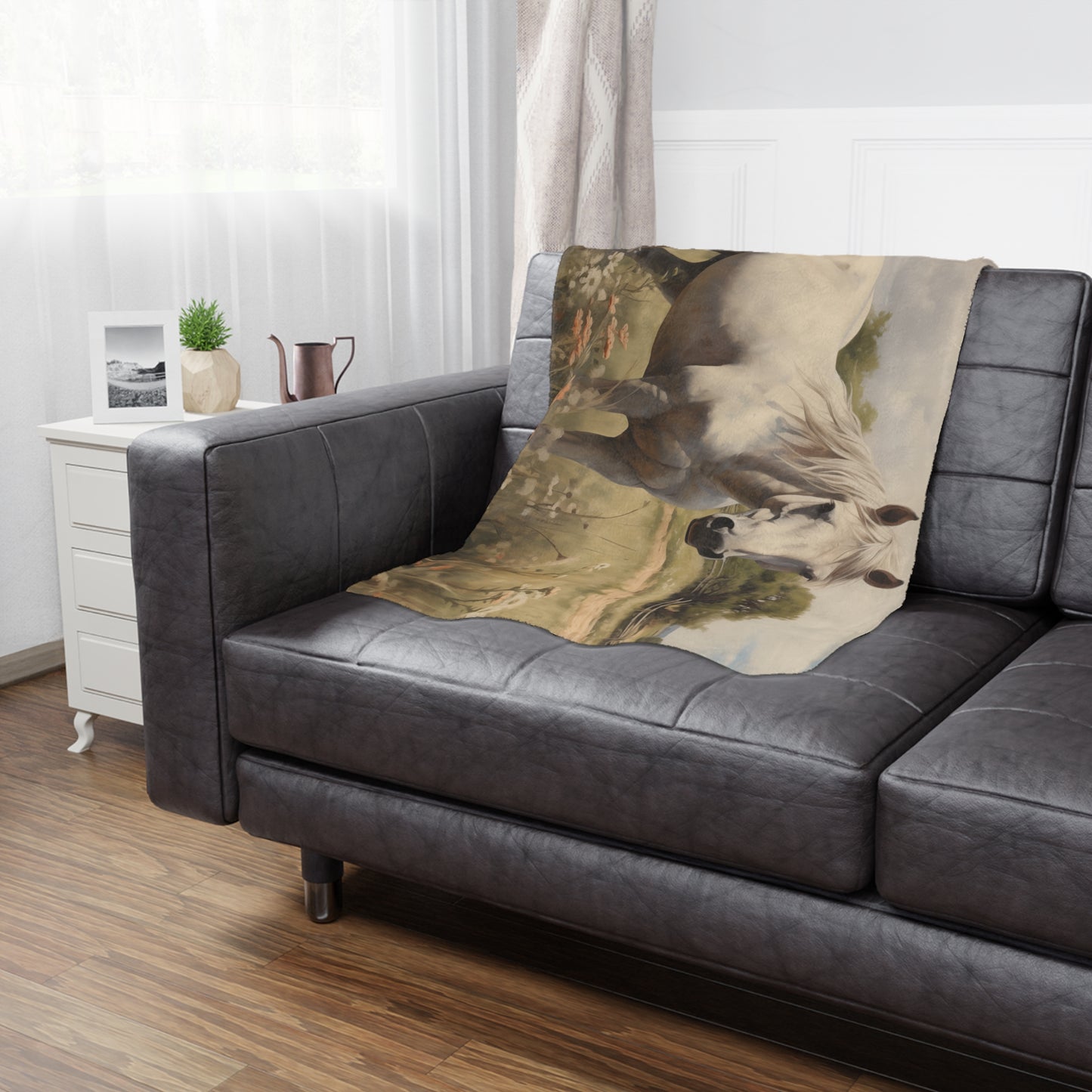 Majestic Ranch View Minky Blanket