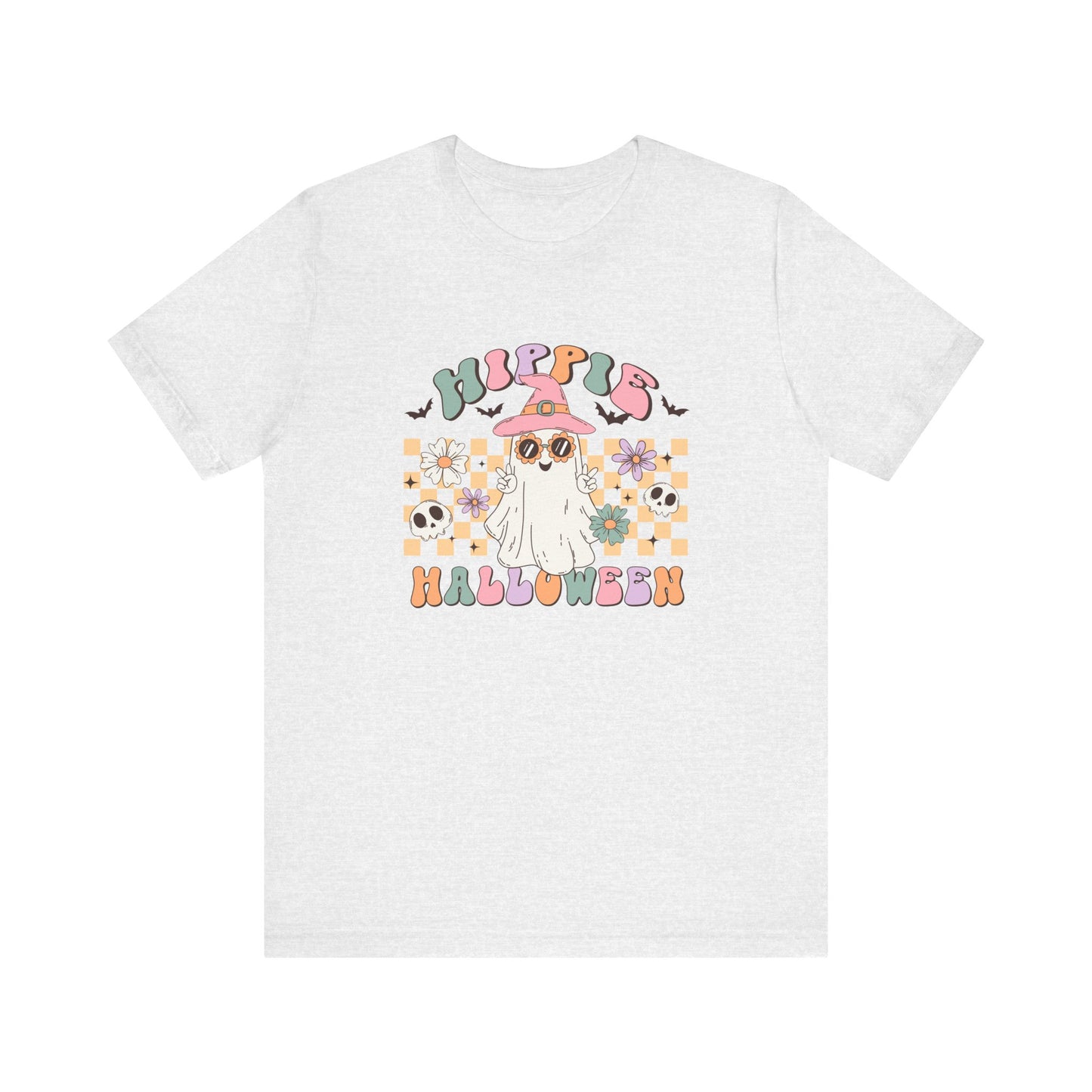 Hippie Halloween: Retro Ghost Bella Canvas T-shirt
