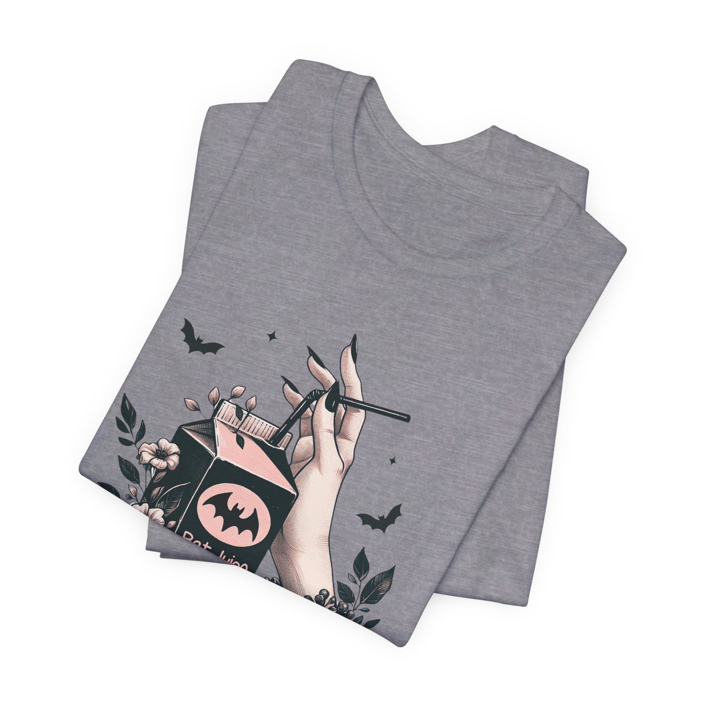 Bat Juice: Halloween Bella Canvas T-shirt with Hand and Tulle