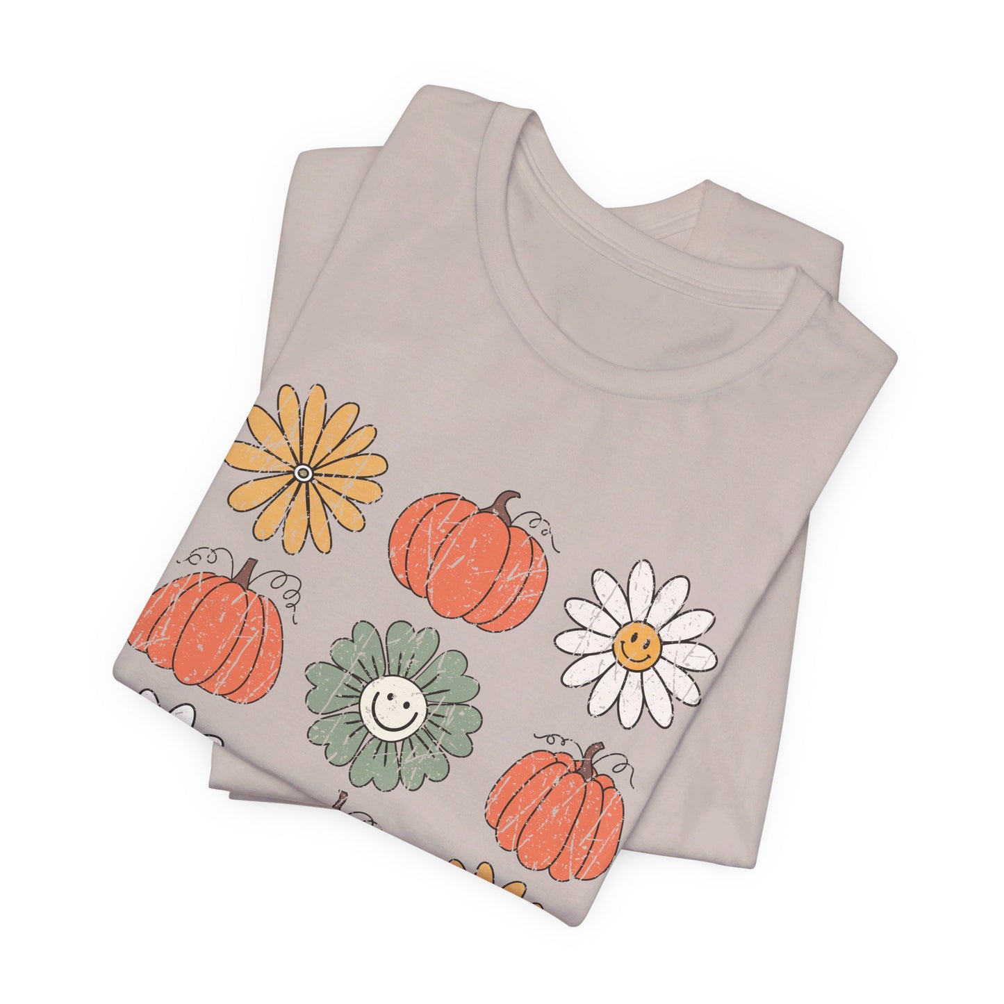 Daisy Pumpkin Patch: Halloween Bella Canvas T-shirt