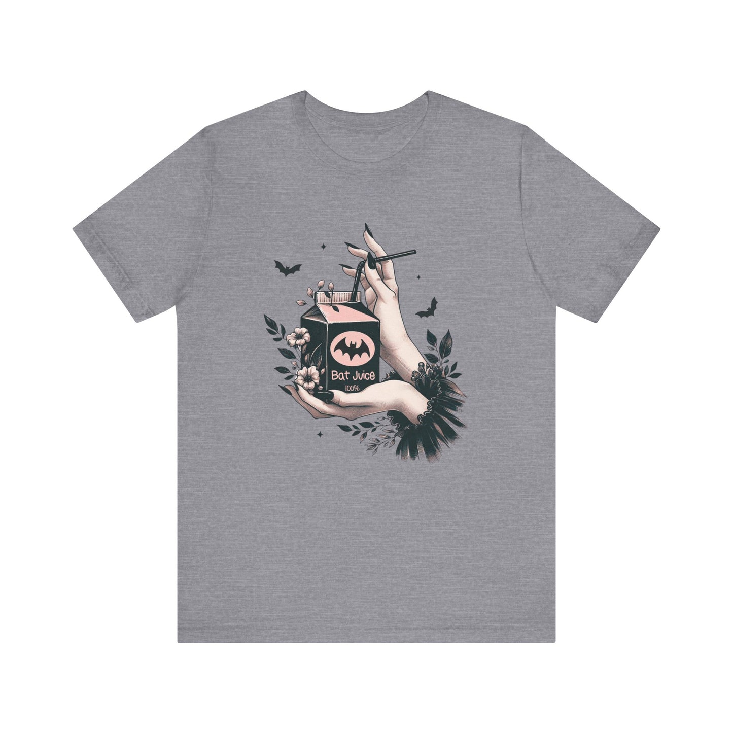 Bat Juice: Halloween Bella Canvas T-shirt with Hand and Tulle