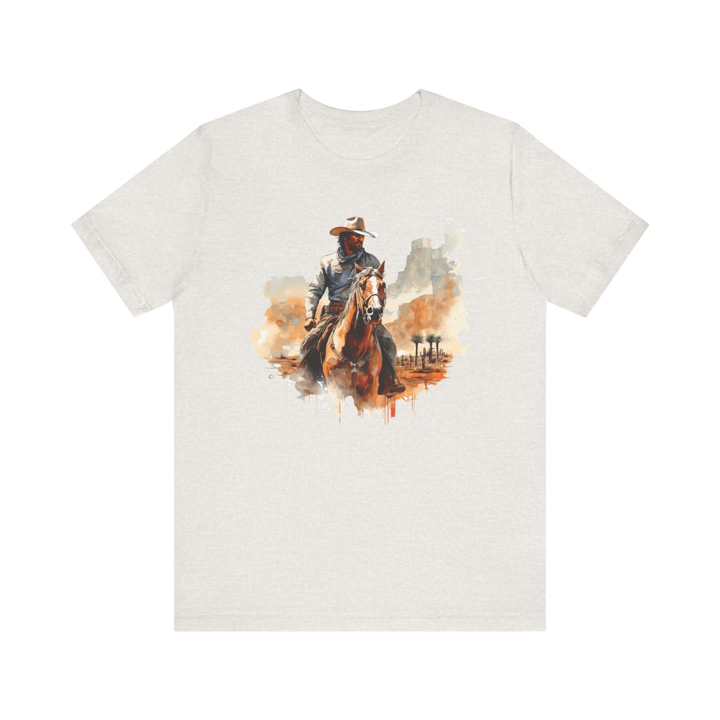 Lone Ranger: Bella Canvas T-shirt with Cowboy in Desert