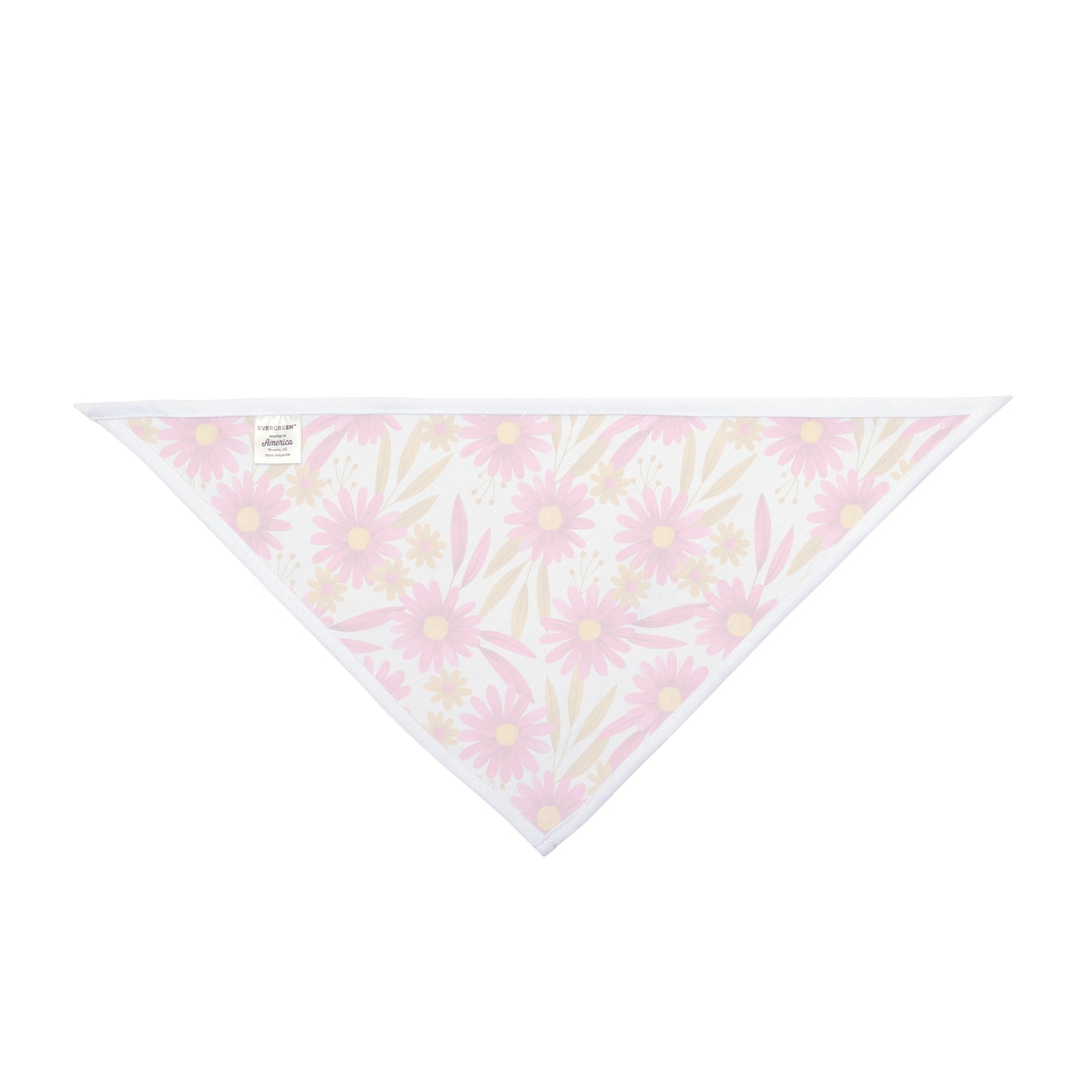Add a pop of color to your dog's style with our Pink Daisy Delight Dog Bandana/Wild Rag. The white background with fun bright pink daisies creates a cheerful and vibrant look. Crafted from soft-spun polyester, this wild rag ensures comfort and style. Make your pup stand out with this exclusive design, available only at Eliza Singer. 