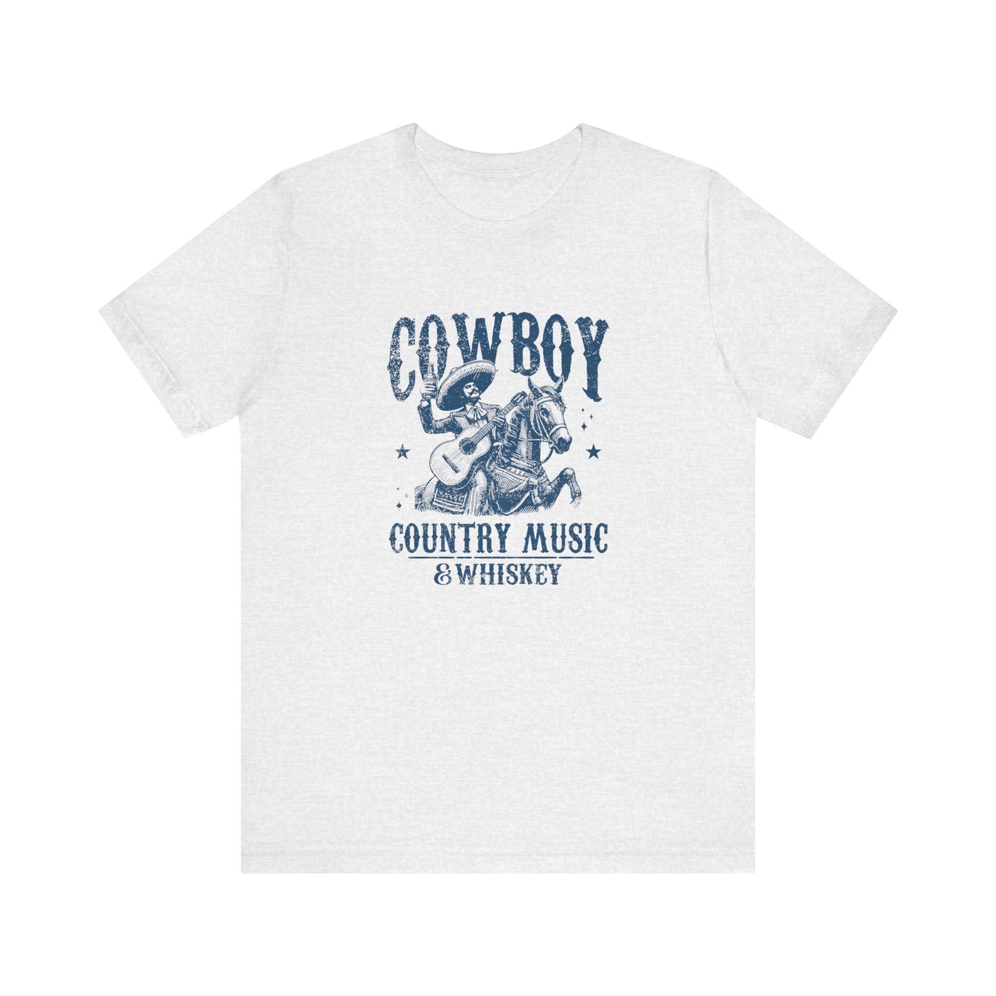Cowboy Vibes: Bella Canvas T-shirt with Sombrero and Horse