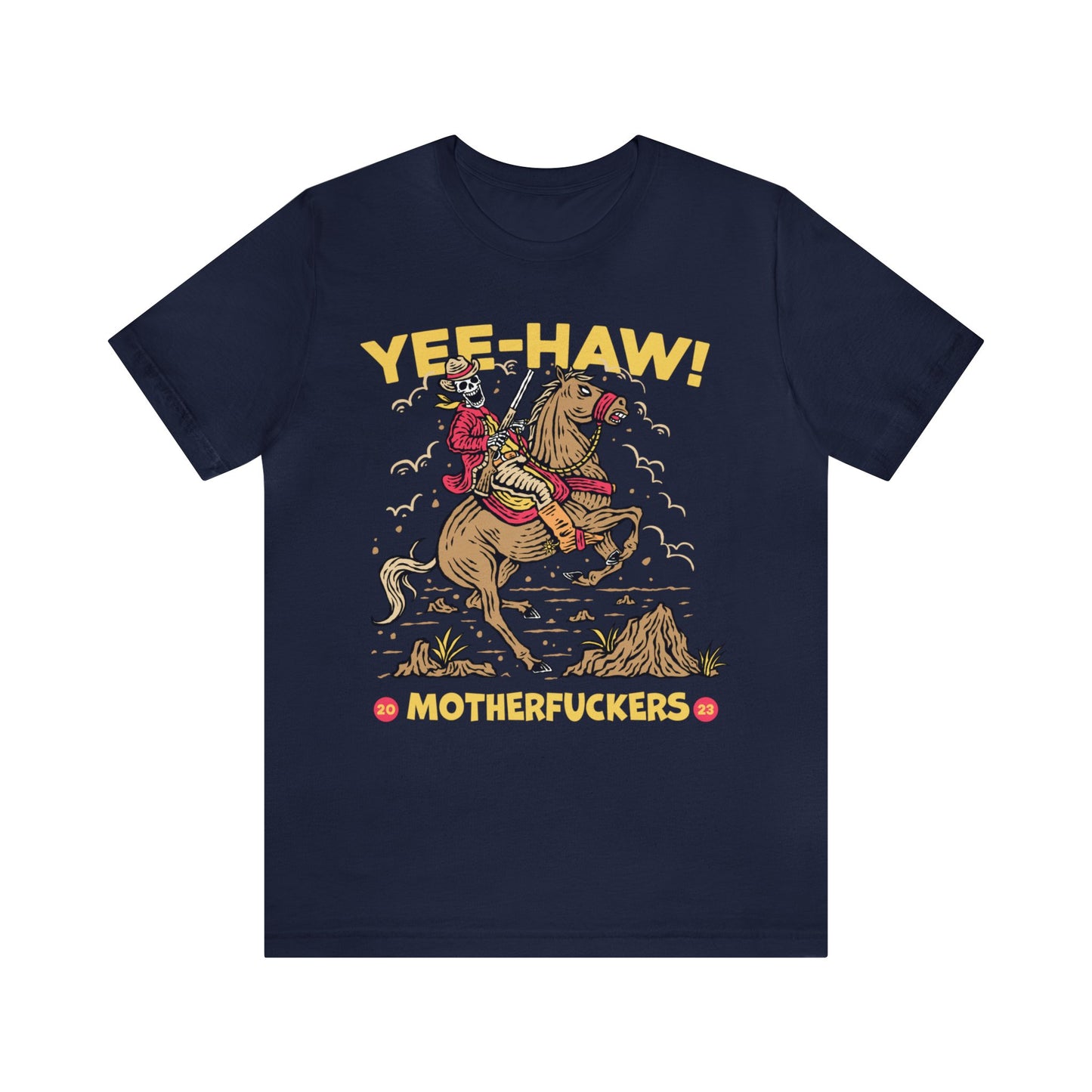Rattling Bones Rodeo: Bella Canvas Unisex T-shirt with Yee-Haw Attitude