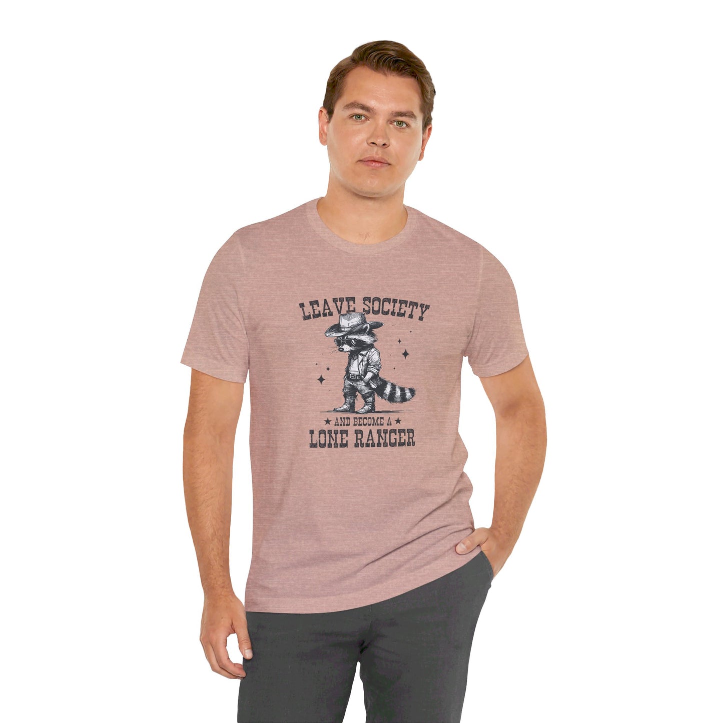 Lone Ranger: Bella Canvas T-shirt with Cowboy Raccoon