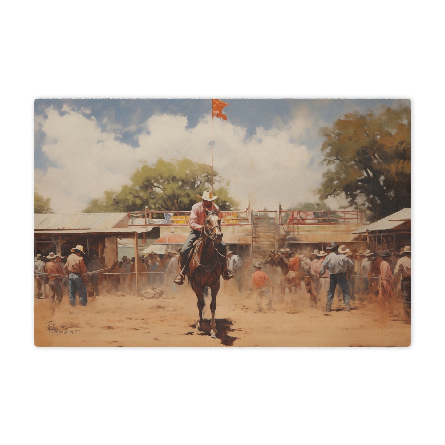 Rodeo Nostalgia Minky Blanket