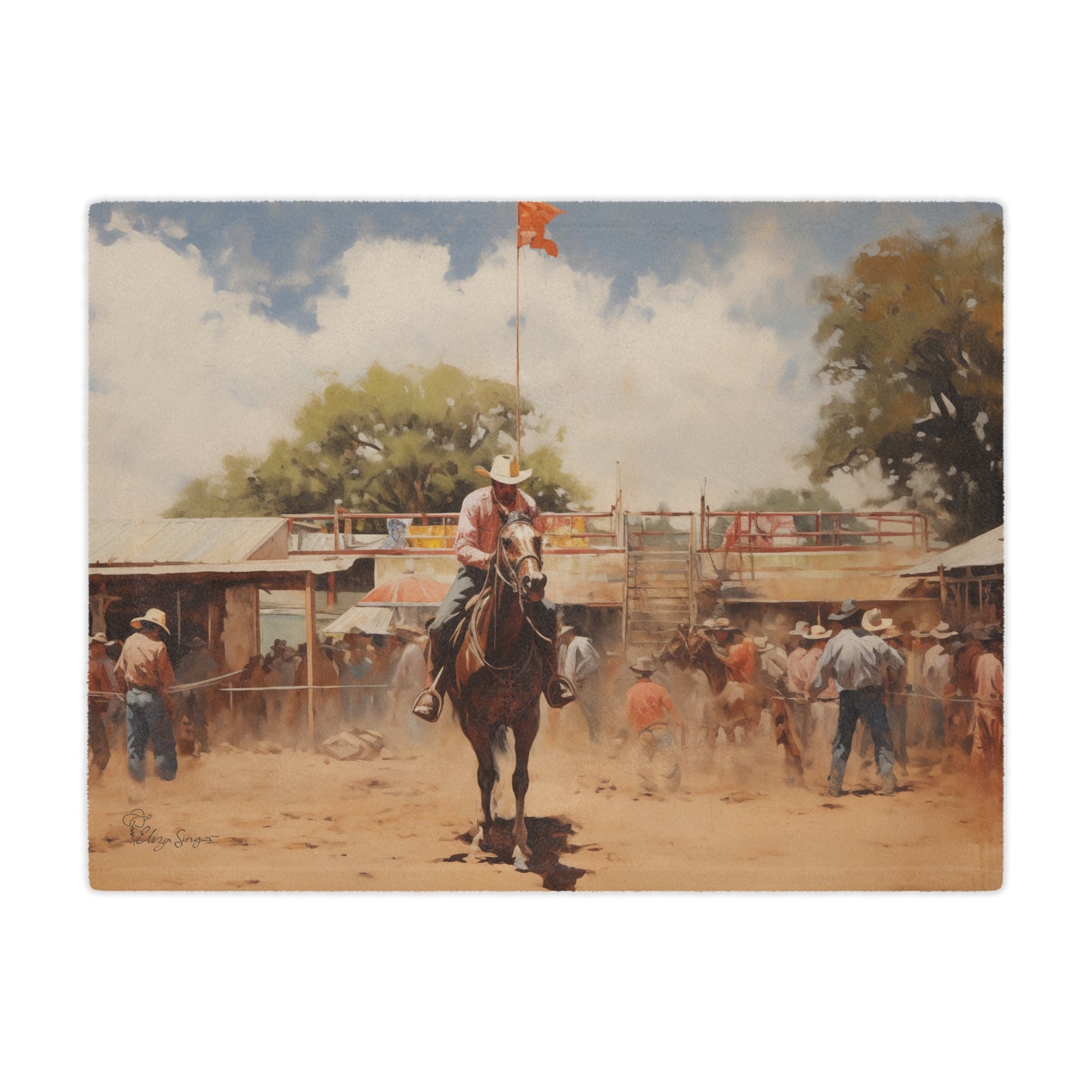 Rodeo Nostalgia Minky Blanket
