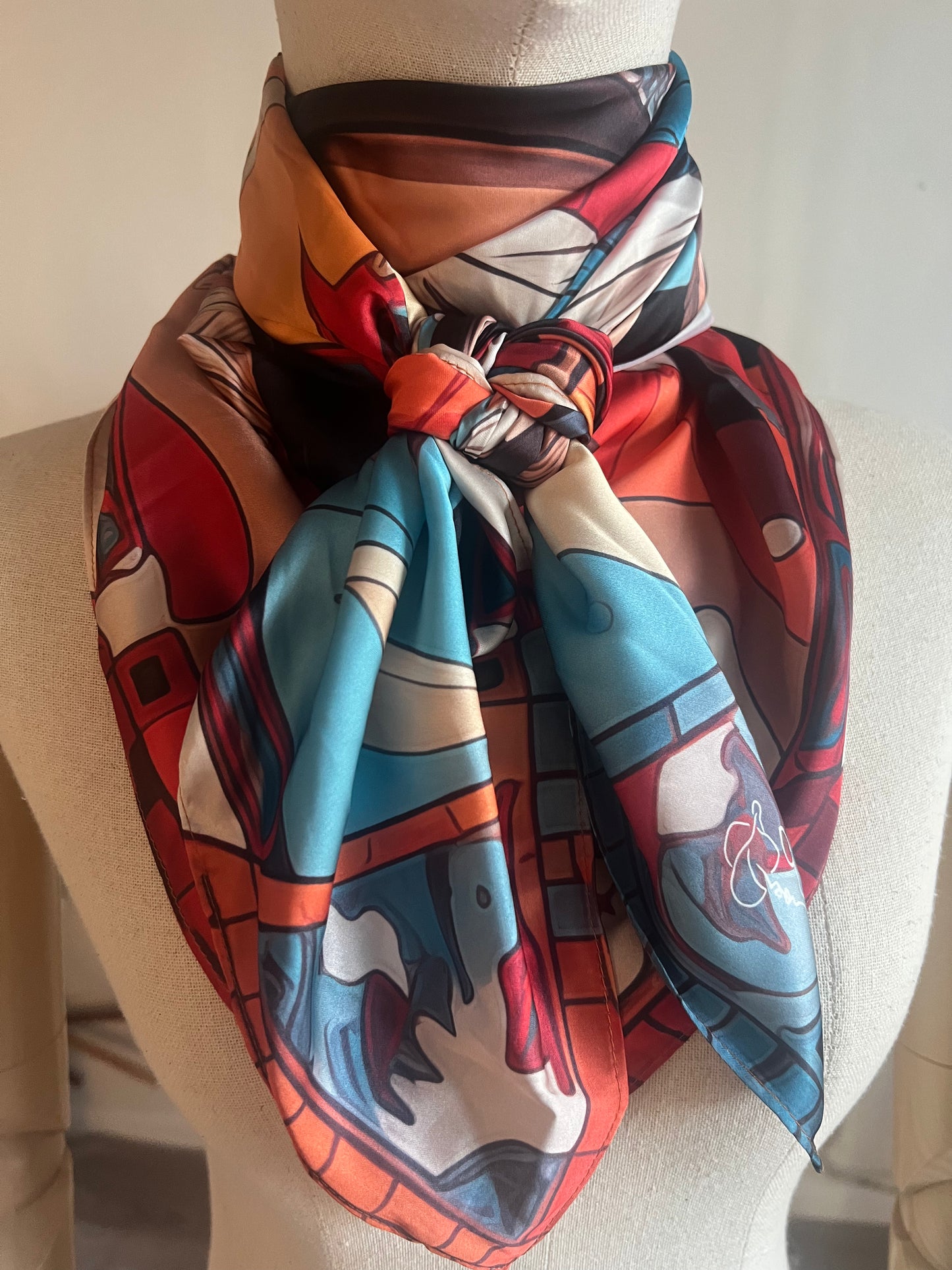 Native Elegance Portrait Wild rag