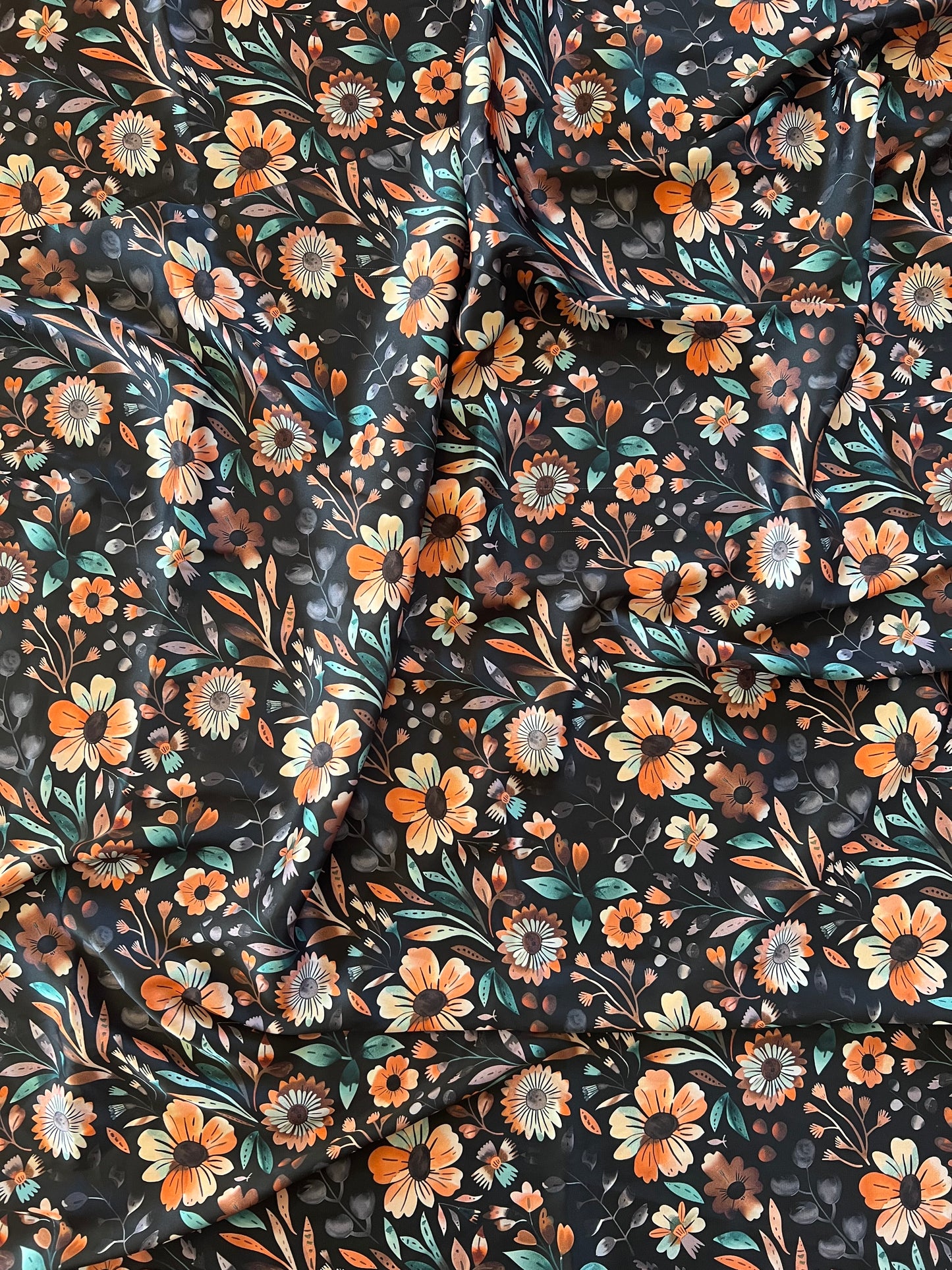 Muted Floral Sketch Wild Rag
