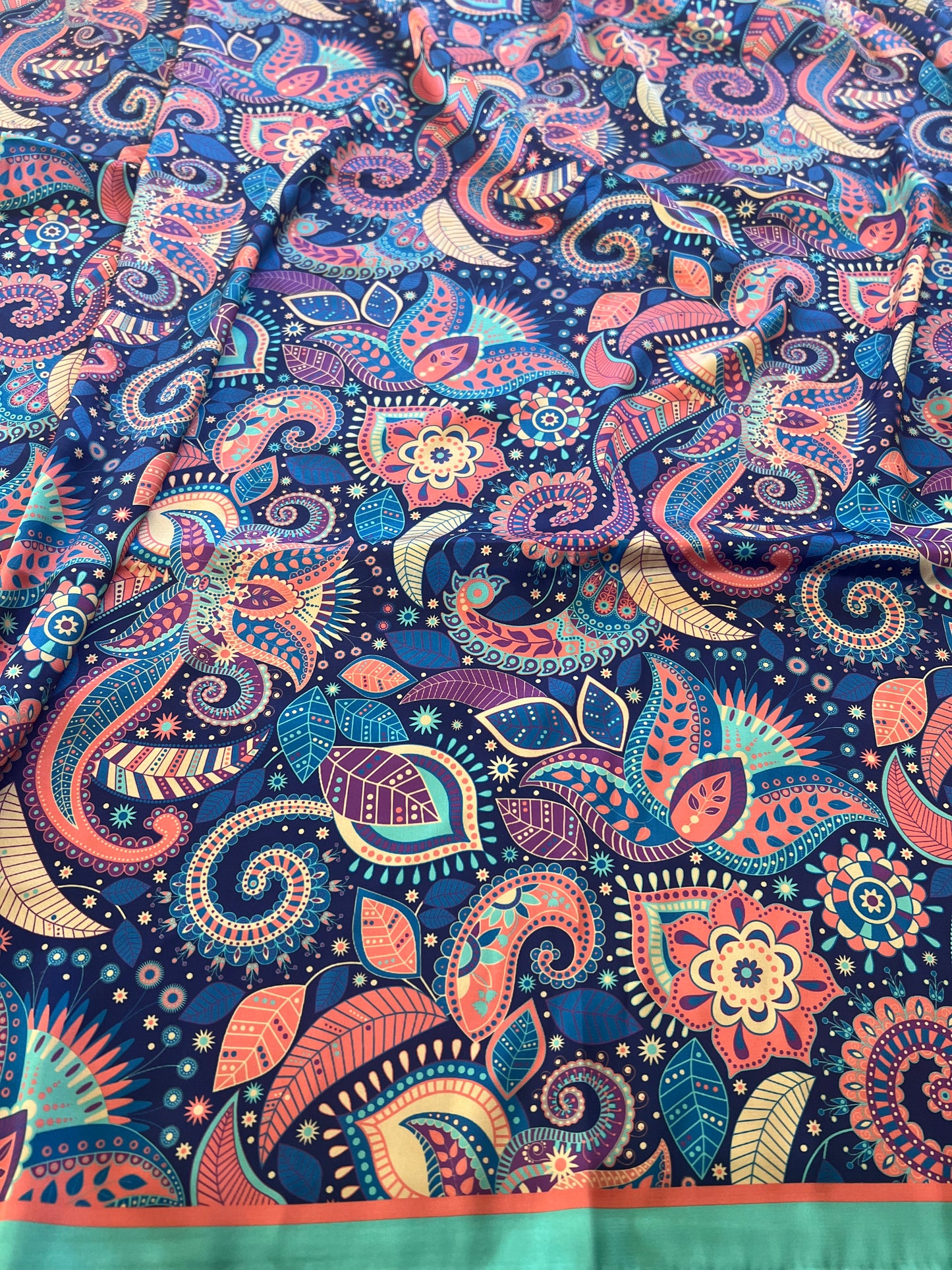 Summer Paisley Splash Wild Rag
