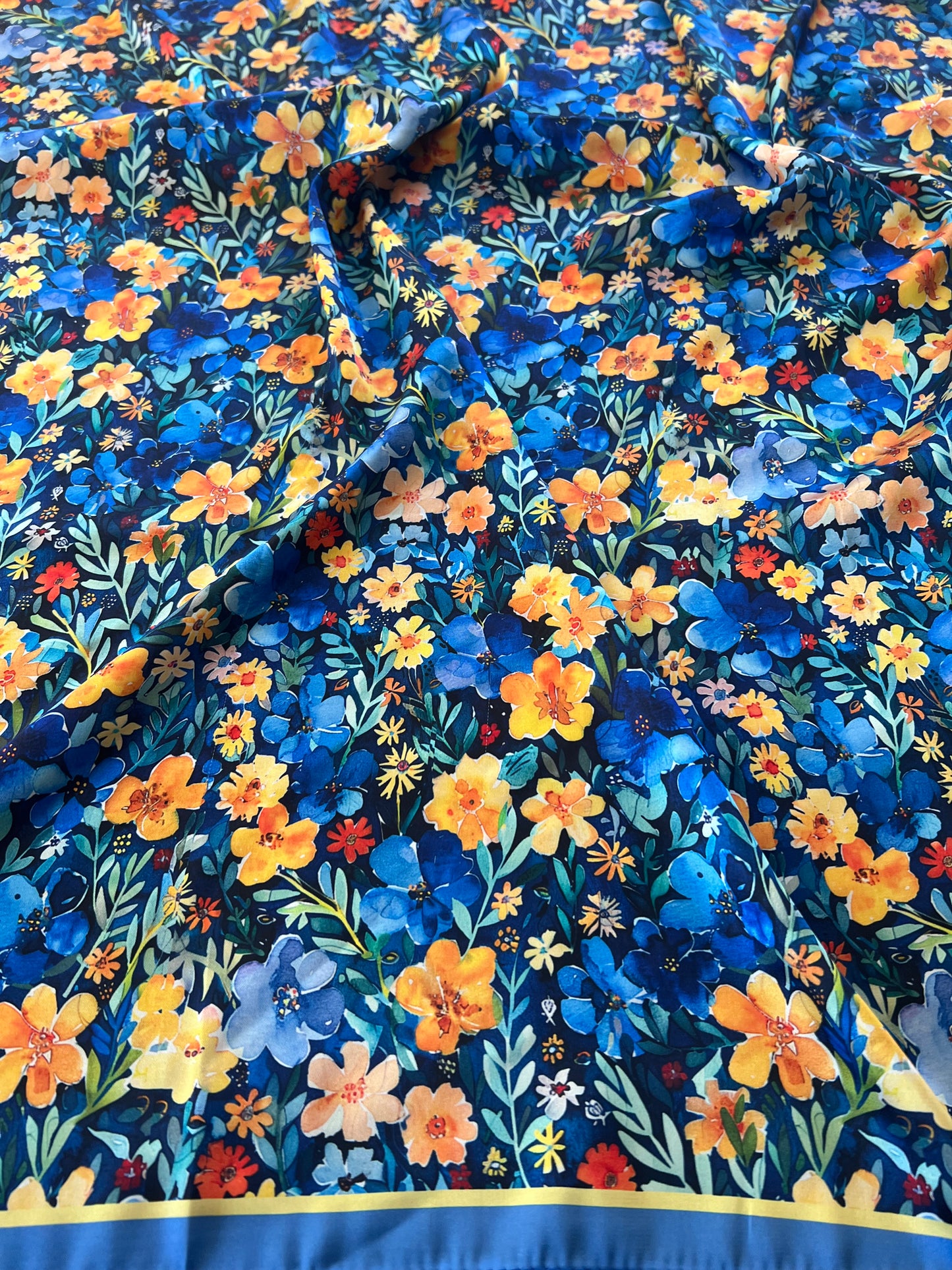 Vibrant Summer Blossoms Wild Rag