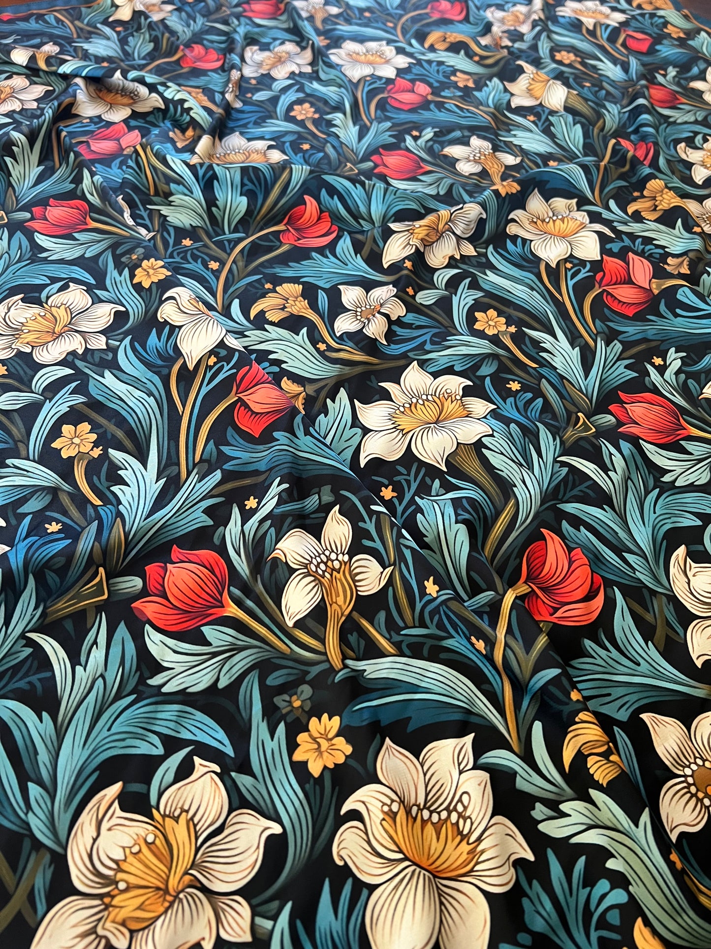 Blue Botanical Bliss Wild Rag