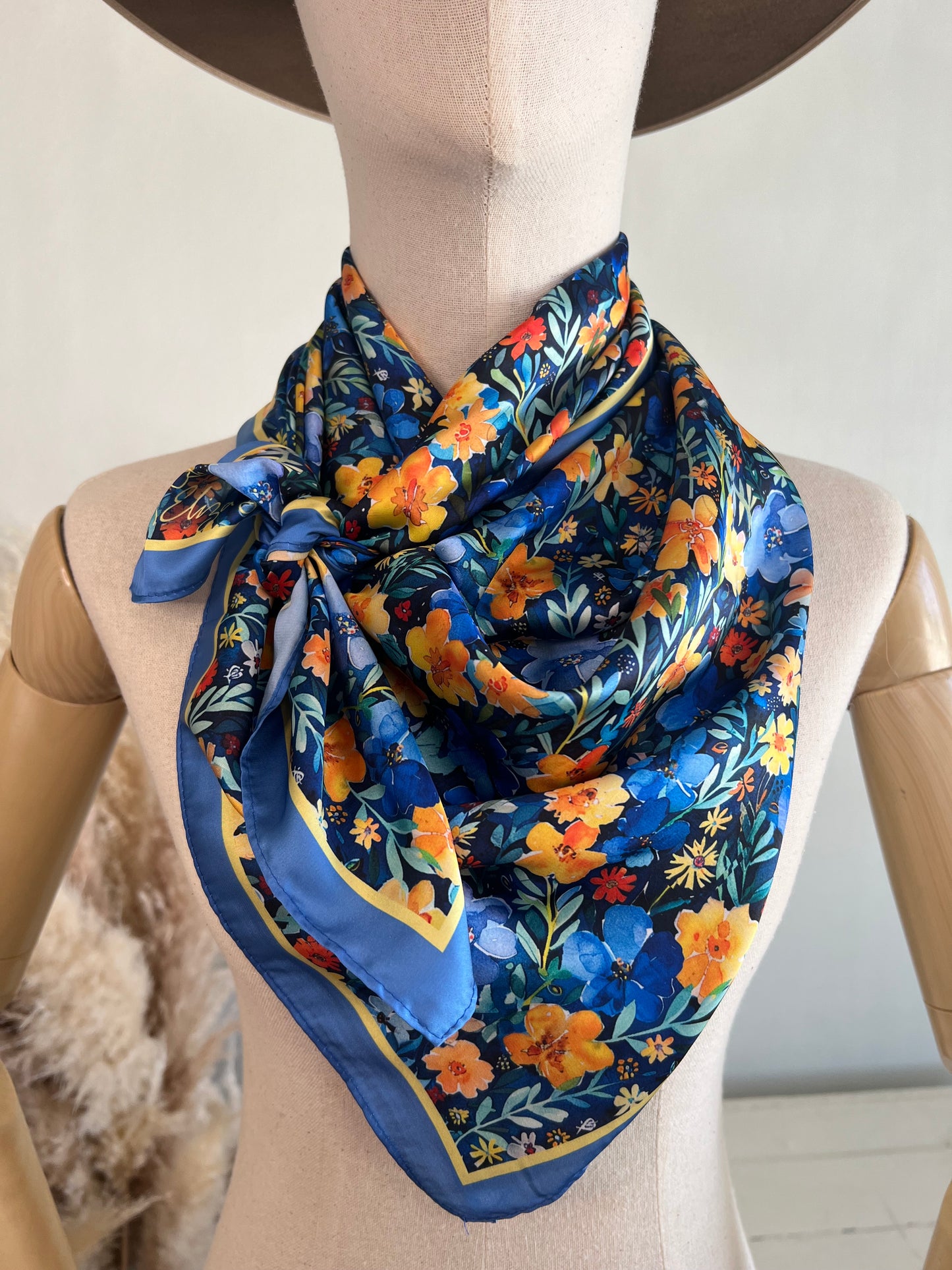 Vibrant Summer Blossoms Wild Rag